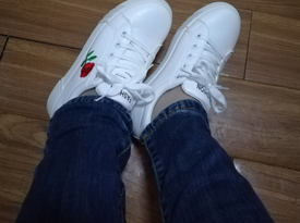 鞋不在貴，舒服就好！——韓版百搭繡花小白鞋
