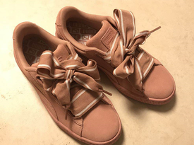 adidas阿迪粉兒轉(zhuǎn)戰(zhàn)PUMA！puma粉色蝴蝶結(jié)休閑鞋萌化了老夫的少女心