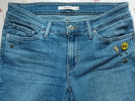 Levi‘s 李維斯711系列女士修身牛仔褲真人試穿報(bào)告~