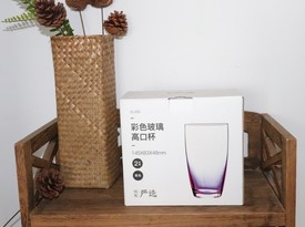 高顏值水杯推薦！喝水時的心情也變好咯~網易嚴選：鈉鈣玻璃高口杯