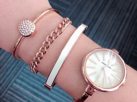 【大王emm】ANNE KLEIN 安妮克萊因  4件套 手表手鐲套裝 曬單