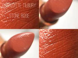 Charlotte Tilbury K.I.S.S.I.N.G滋潤唇膏&quotstoned rose&quot試色