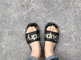 Superdry 女式沙灘拖鞋