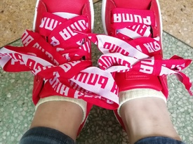 Puma 彪馬 Basket Heart DE 蝴蝶結(jié)運動鞋、adidas 阿迪達斯 Crazychaos 大童休閑鞋曬單